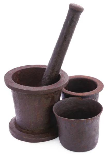 Vintage mortar with pestle — Stock Photo, Image