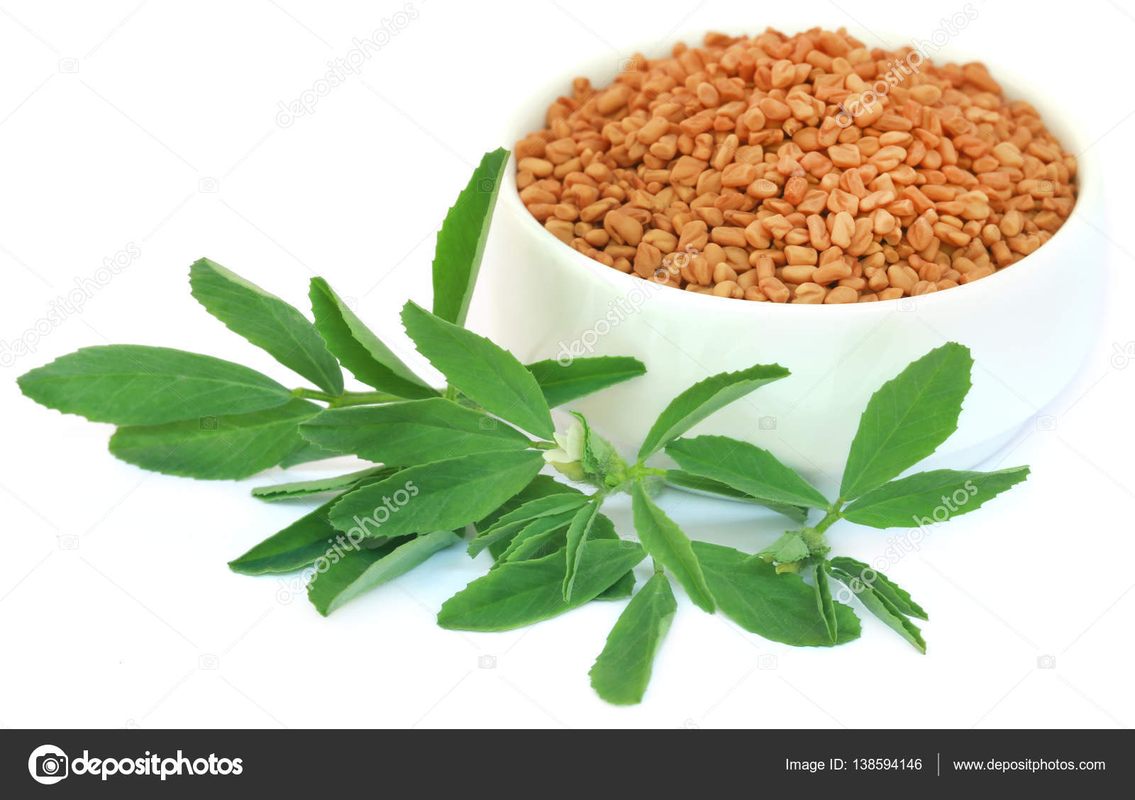 Fenugreek leaves with seeds Stock Photo by ©bdspn74 138594146