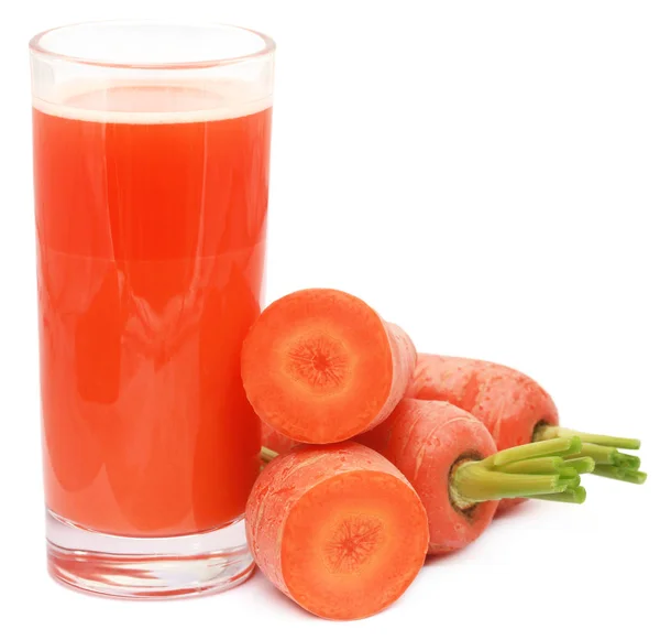 Juice av morötter — Stockfoto