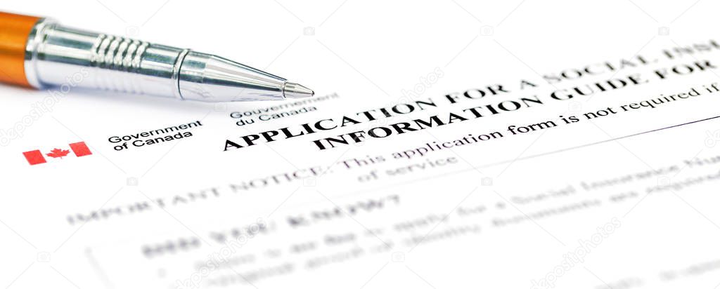 Application for social security Canada