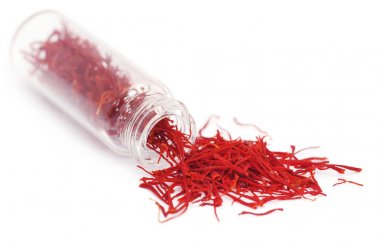Closeup of Saffron used as food additive clipart