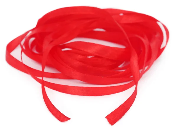 Closeup of Red ribbon — Stock Photo, Image