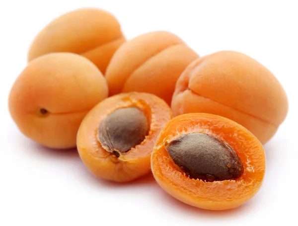 Närbild av färska aprikoser — Stockfoto