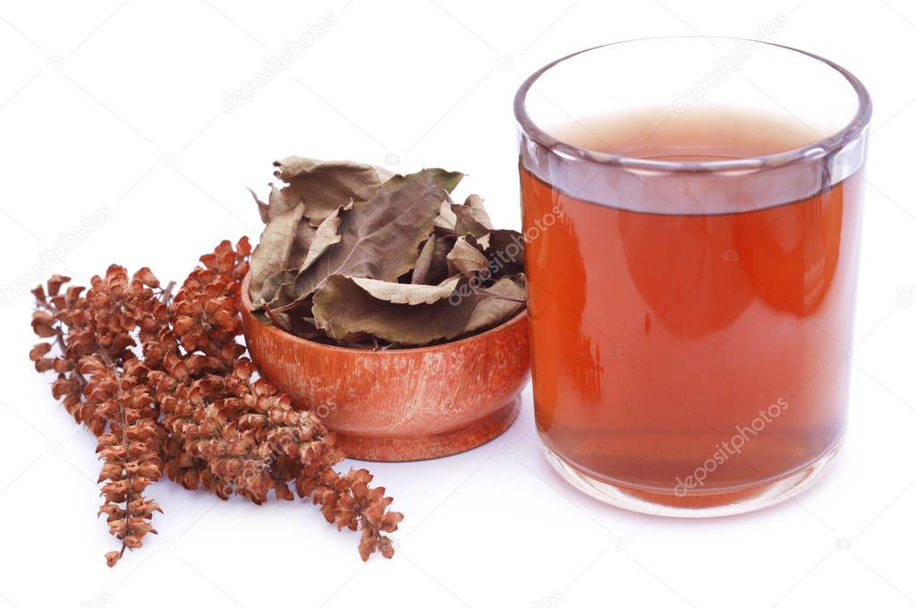 Closeup of herbal tea