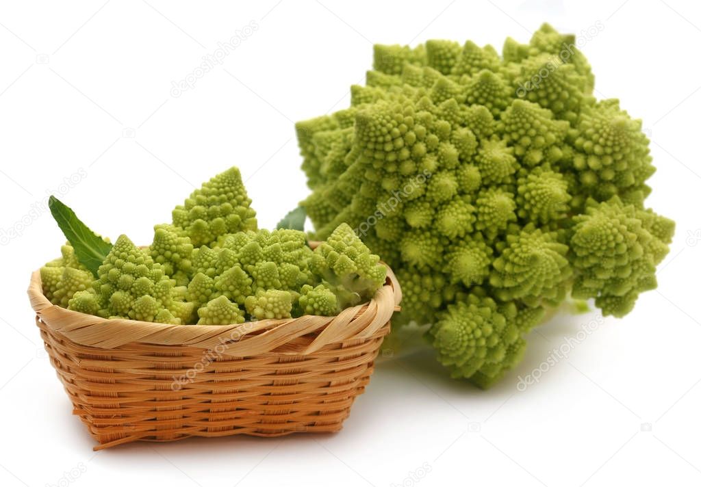 Closeup of Romanesco broccoli