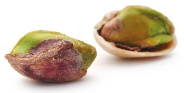 Primo piano del pistacchio biologico fresco — Foto Stock