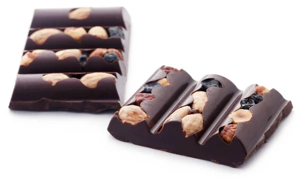 Closeup of Nutty chocolate — Stok Foto