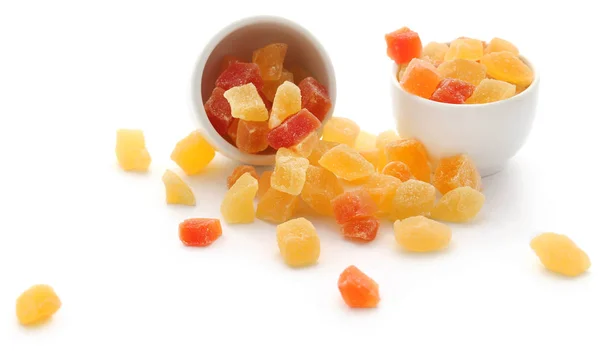 Sušené plody meruněk a papája s několika — Stock fotografie