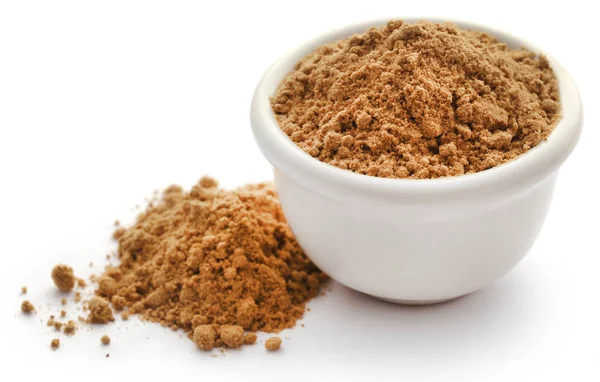 Ginger with dried powder — Stock Photo, Image