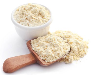 Gram un kase ve ahşap Kepçe