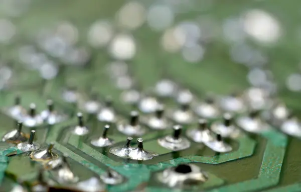 Closeup of Television motherboard — Stock Photo, Image