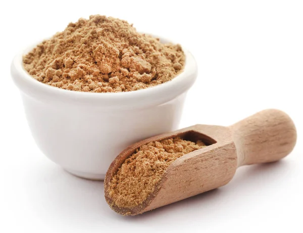 Ginger with dried powder — Stock Photo, Image