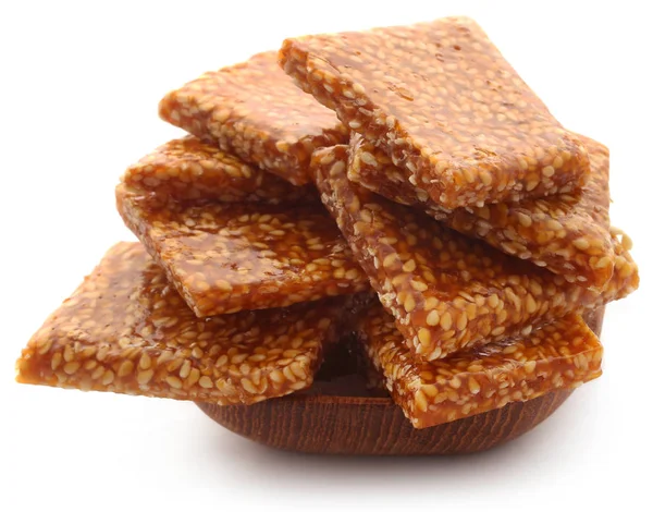 Szezámmagos karamell cukorka — Stock Fotó