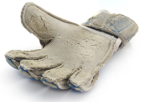 Old football gloves — Stock Photo, Image
