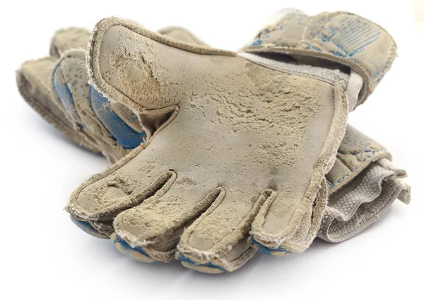 Vecchi guanti da calcio — Foto Stock
