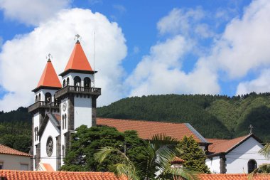 Şehrin kilisede. Bu Miguel Island. Azor Takımadaları