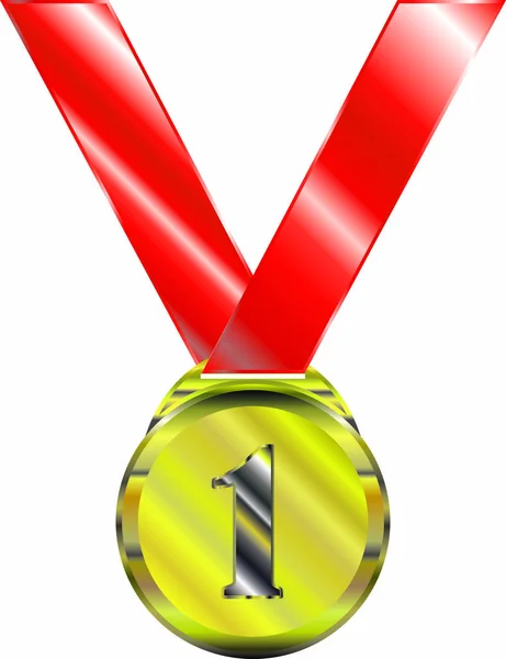 Medal, nagroda, sport, zwycięstwo. — Wektor stockowy