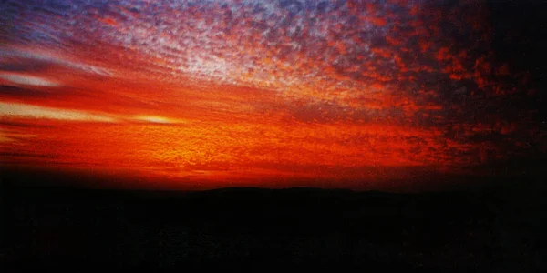 İsrail 'de çılgın bir günbatımı Kutsal Topraklar' ın manzarası