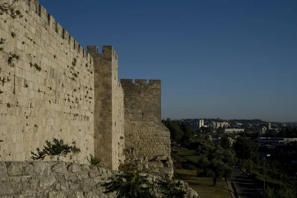 エルサレム旧市街の城壁 — ストック写真