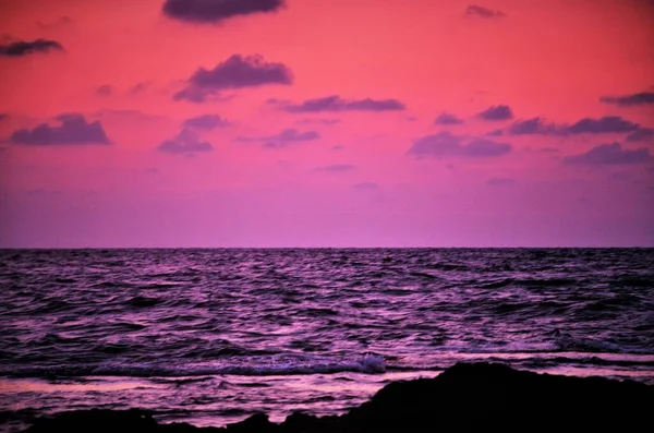 Божевільний Захід Сонця Ізраїлі Бачить Святу Землю — стокове фото
