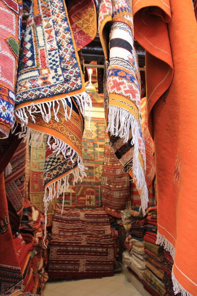 Текстуры на рынках города Марракеш, Марокко
