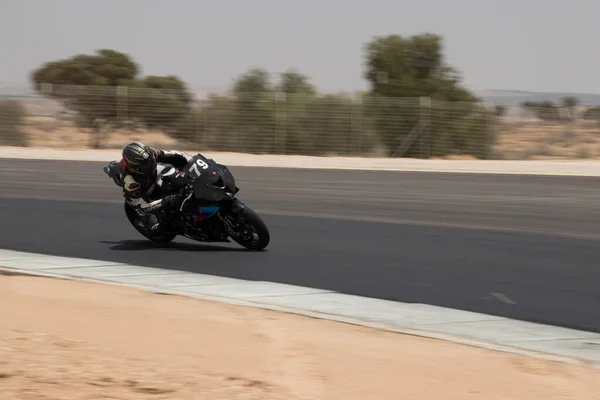 Motorwedstrijd Een Racebaan Een Trainingsdag — Stockfoto