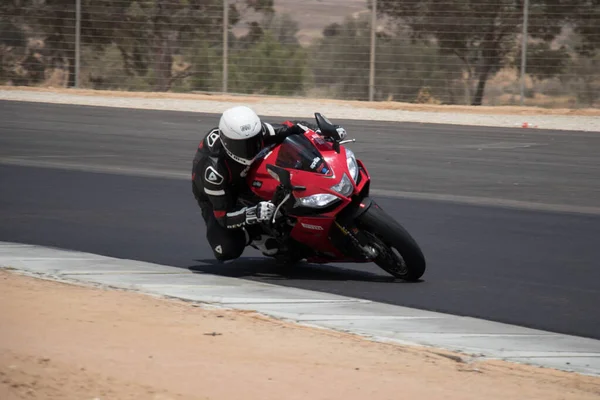Motorradrennen Auf Einer Rennstrecke Trainingstag — Stockfoto