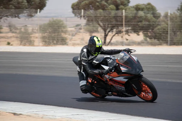 Motorradrennen Auf Einer Rennstrecke Trainingstag — Stockfoto