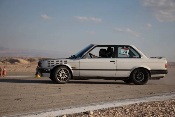 Auto Racebaan Wegen Van Woestijn — Stockfoto