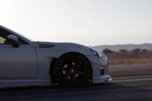 Cars Race Track Roads Desert — Stock Photo, Image