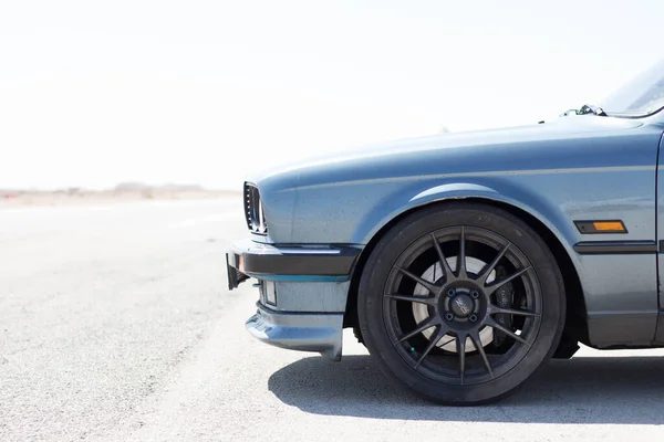 Carros Pista Corrida Nas Estradas Deserto — Fotografia de Stock