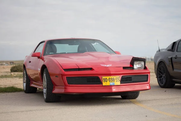 Carros Pista Corrida Nas Estradas Deserto — Fotografia de Stock