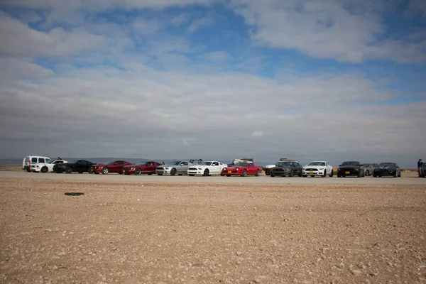 Ford Mustang Pista Carreras Las Carreteras Del Desierto —  Fotos de Stock