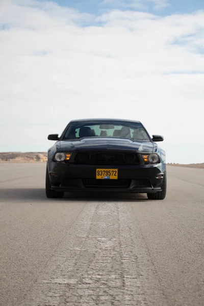 Ford Mustang Race Track Roads Desert — Stock Photo, Image