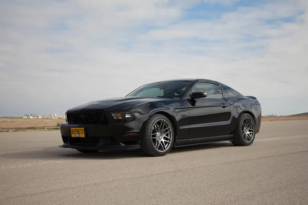 Ford Mustang Race Track Roads Desert — Stock Photo, Image