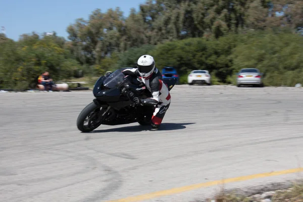 Gara Motociclistica Pista Una Giornata Allenamento — Foto Stock