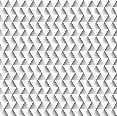 Beyaz geometrik Dikişsiz desen üçgen