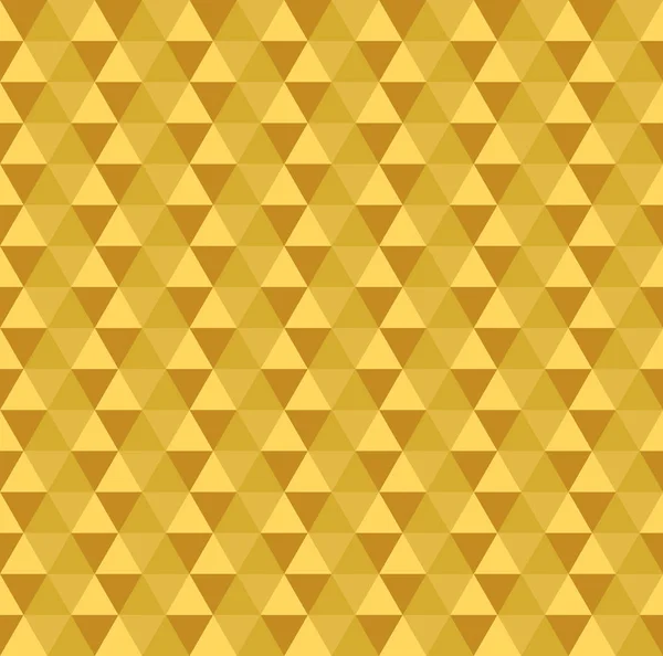 Modèle triangle sans couture doré — Image vectorielle