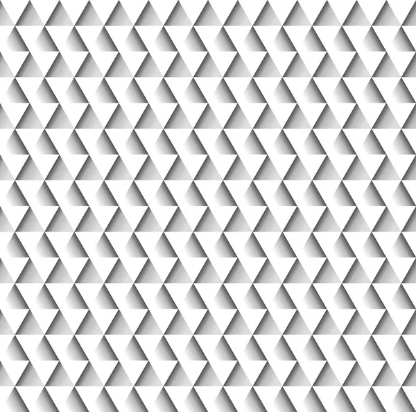 White geometric seamless pattern of triangles — Stock Vector
