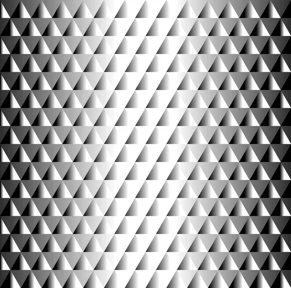 Magnifique motif géométrique carrelage noir et blanc de triangles — Image vectorielle