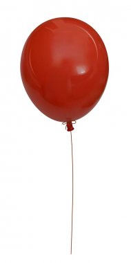Gerçekçi kırmızı hava balonu