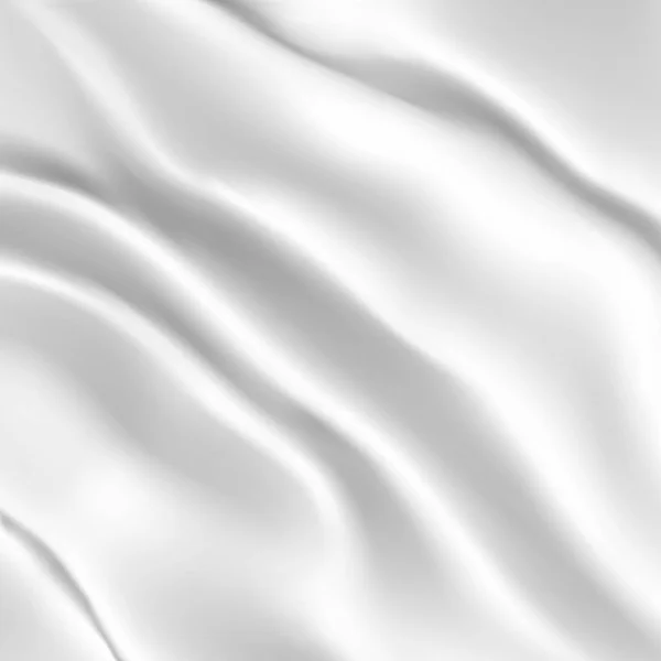 White silk fabric — Stock Vector