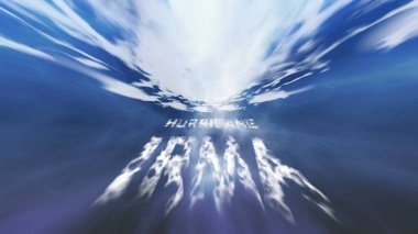 Hurricane Irma visualization clipart