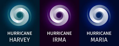 Kasırga Harvey, Irma, Maria grafik afiş