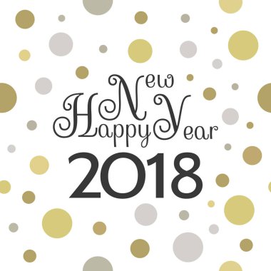 2018 mutlu yeni yıl arka plan