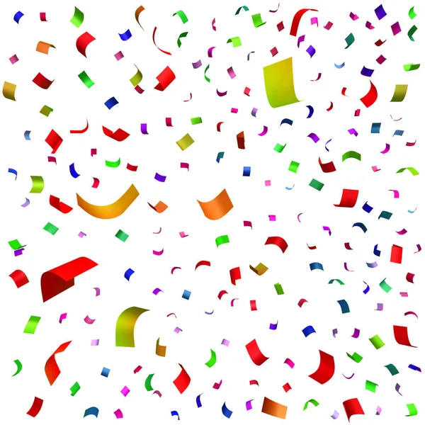 Illustration de vacances de confettis tombants — Image vectorielle