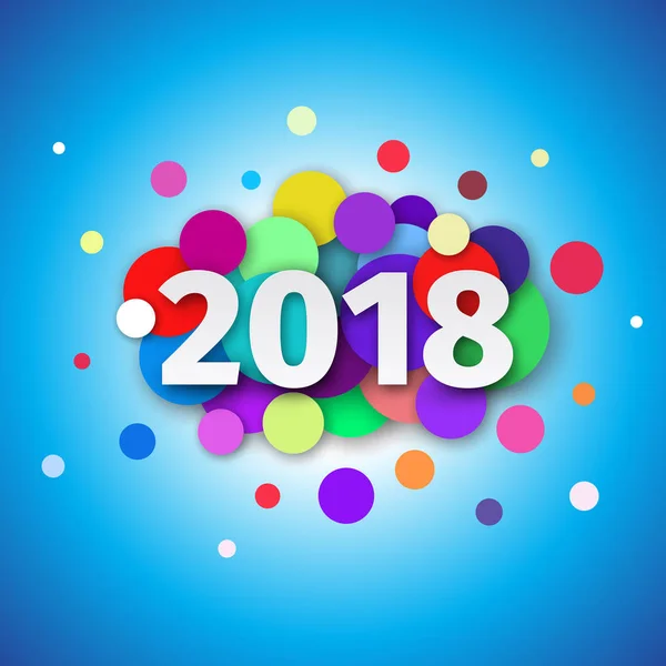 Щасливий новий рік 2018 фон — стоковий вектор