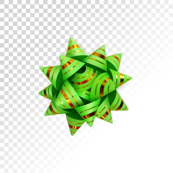 Vecteur réaliste arc vert isolé sur fond blanc — Image vectorielle