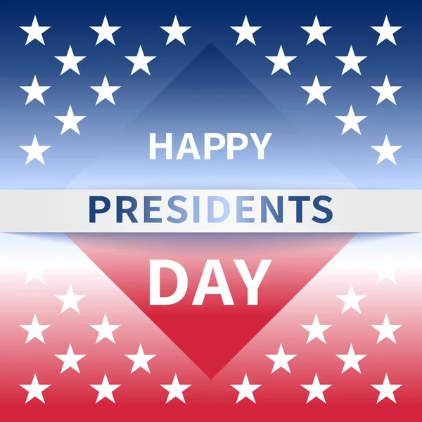 Happy Presidents Day banner — Stock Vector