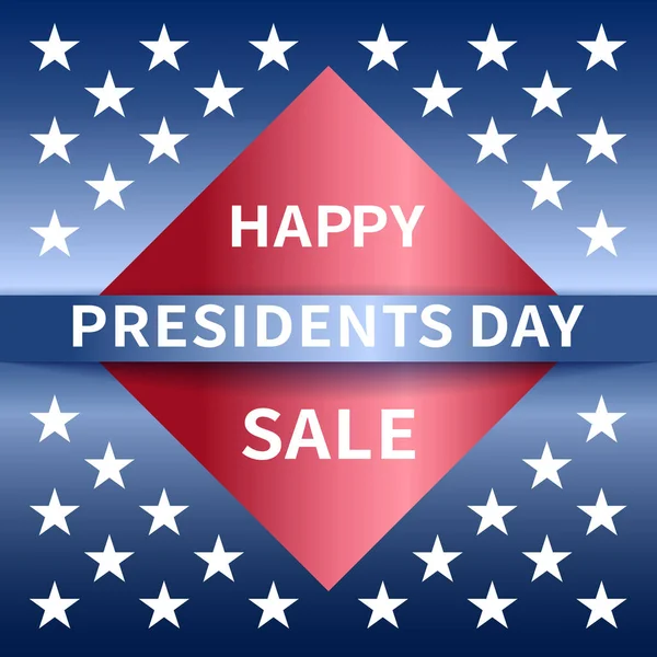 Happy Presidents Day Sale banner — Stock Vector